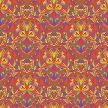 Polygonal abstract triangular flower pattern background design Stockillustratie