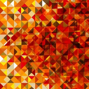 Polygonal autumn background Stock Illustration