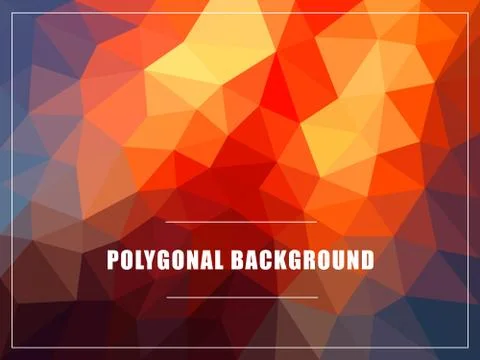 Polygonal background mock-up Stock Illustration