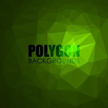 Polygonal background of shades of green Stock Illustration