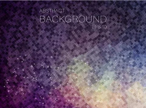 Polygonal Background with square geometric shapes Stock Illustration