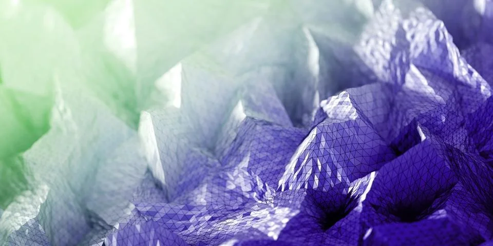 Polygonal blue abstract background Stock Illustration