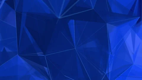 Polygonal blue elements. Abstract looped animation of triangles. Stock Footage 241713085