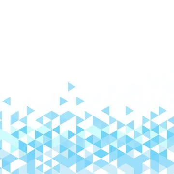 Polygonal blue mosaic background. Abstract low poly vector illustration Stock Illustration