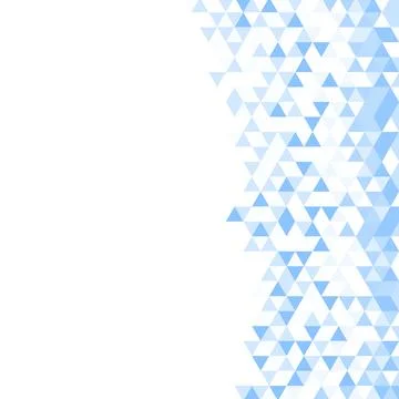 Polygonal blue mosaic background. Abstract low poly vector illustration Stock Illustration