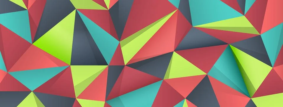 Polygonal colored background Stock Illustration