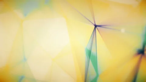 Polygonal Colored Motion Figures Bright Slow Abstract Background Stock-Footage 99369490