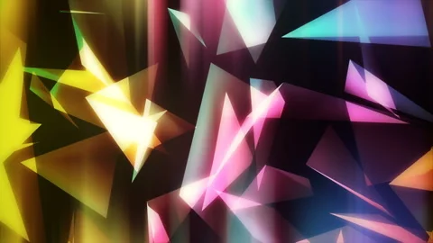 Polygonal Colored Motion Figures Triangles Abstract BAckground Stock Footage 93714470