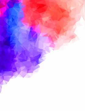 Polygonal colorful pattern of triangles. Geometric gradient background. Trian 스톡 일러스트