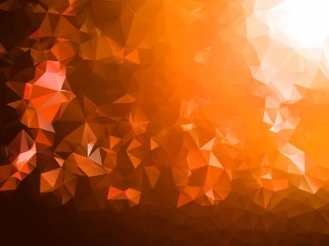 Polygonal colorful pattern of triangles. Geometric gradient background. Trian Stock Illustration