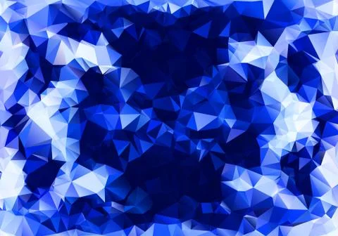 Polygonal colorful pattern of triangles. Geometric gradient background. Trian 库存插图