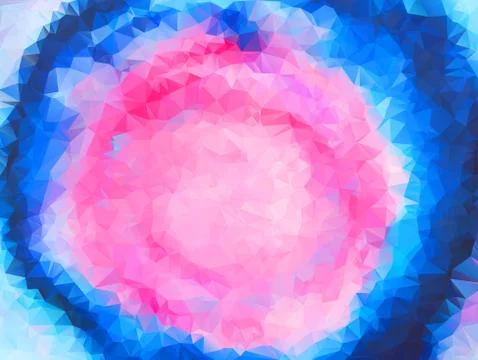 Polygonal colorful pattern of triangles. Geometric gradient background. Trian Stock Illustration