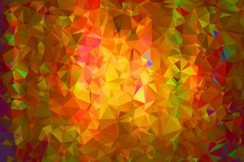 Polygonal colorful pattern of triangles. Geometric gradient background. Trian Stock Illustration