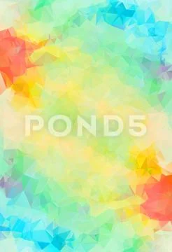 Polygonal colorful pattern of triangles. Geometric gradient background. Trian イラスト素材