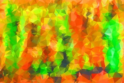 Polygonal colorful pattern of triangles. Geometric gradient background. Trian Stock Illustration