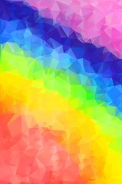 Polygonal colorful pattern of triangles. Geometric gradient background. Trian Stock Illustration