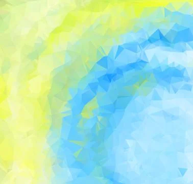 Polygonal colorful pattern of triangles. Geometric gradient background. Trian Stock Illustration