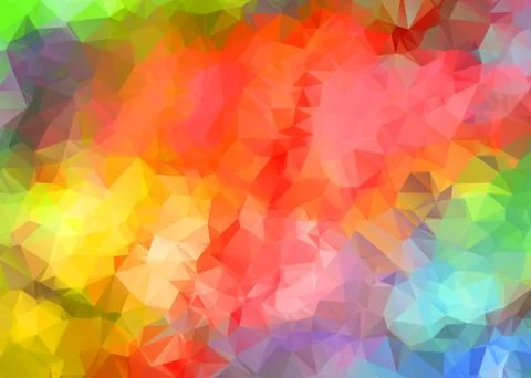 Polygonal colorful pattern of triangles. Geometric gradient background. Trian 스톡 일러스트