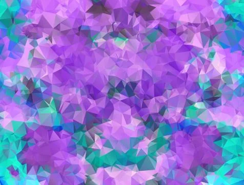 Polygonal colorful pattern of triangles. Geometric gradient background. Trian Stock Illustration