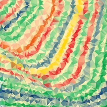 Polygonal colorful pattern of triangles. Geometric gradient background. Trian Illustrazione stock