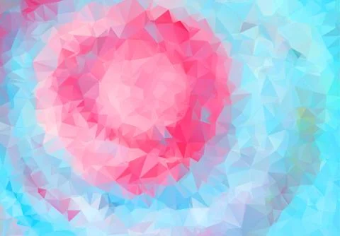 Polygonal colorful pattern of triangles. Geometric gradient background. Trian Stock Illustration