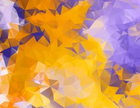 Polygonal colorful pattern of triangles. Geometric gradient background. Trian 스톡 일러스트