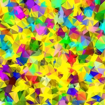 Polygonal colorful pattern of triangles. Geometric gradient background. Trian Stock Illustration
