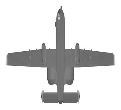 Polygonal Combat aircraft in isolate on a white background. Modern combat Stock Illustration