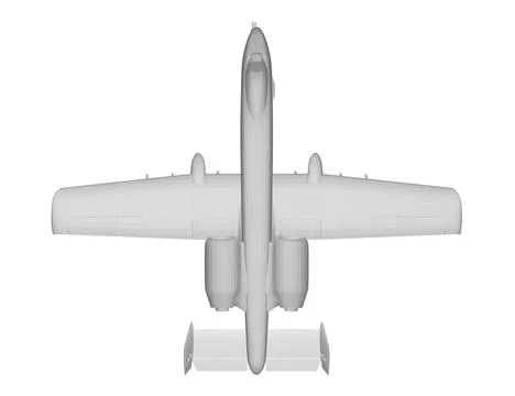 Polygonal Combat aircraft in isolate on a white background. Modern combat Stock Illustration