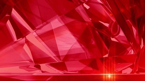 A polygonal crystal form. A 3D abstraction of a geometric jewelry surface. B Stock Footage 282198206