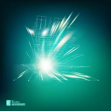 Polygonal cube Stock Illustration