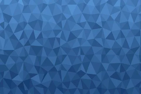 Polygonal dark blue mosaic background. Abstract low poly vector illustration Stock Illustration