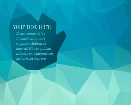 Polygonal design / Abstract geometrical background Stock Illustration