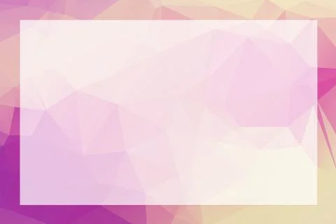 Polygonal geometric abstract textured border and background Stock Illustration