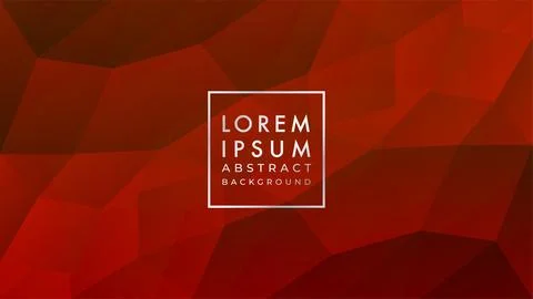 Polygonal Geometric Pattern illustration in Red Maroon Matte Color Gradient.. Stock Illustration