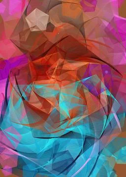 Polygonal geometric pattern triangles background Illustrazione stock