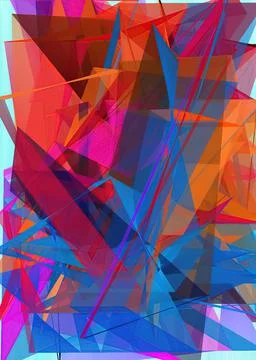 Polygonal geometric pattern triangles background Stockillustratie