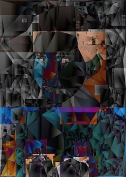 Polygonal geometric pattern triangles background Stock Illustration