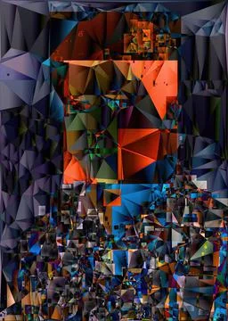 Polygonal geometric pattern triangles background Illustrazione stock