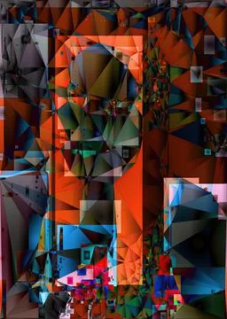 Polygonal geometric pattern triangles background イラスト素材