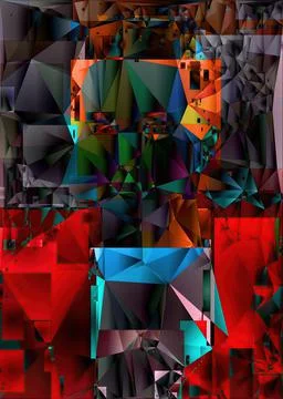 Polygonal geometric pattern triangles background Illustrazione stock