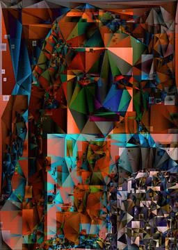 Polygonal geometric pattern triangles background Stock Illustration