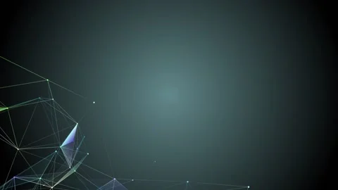 The polygonal geometric structure rotates slowly against a dark background in Stock Footage 154762961