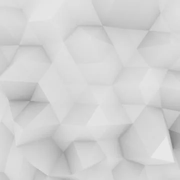 Polygonal geometric surface 3D rendering Stock Illustration