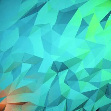 Polygonal geometric surface, 3D rendering Stock Illustration