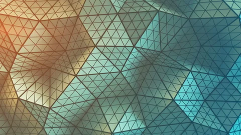 Polygonal geometric surface seamless loop 4k UHD (3840x2160) Stock Footage 111151541