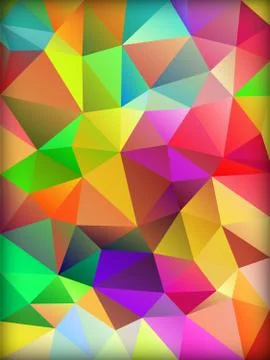 Polygonal geometric triangle background Stock Illustration