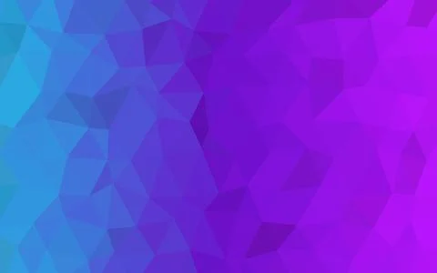 Polygonal Gradient Background with Blue Cyan Purple and Pink Triangles Stock Illustration