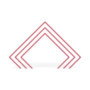 Polygonal level corner arch angular column basic foundation for presentation  Illustrazione stock