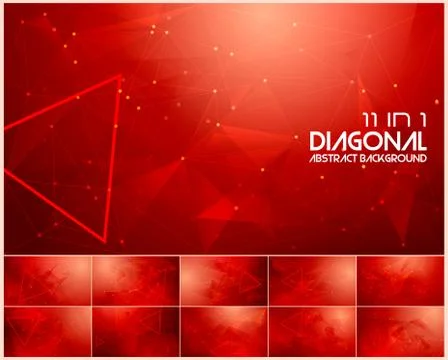 Polygonal line and low poly abstract background Stock Illustration